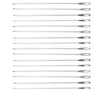 HOODANCOS 100 Stück Lange Stopfnadeln mit Großem Öhr 15cm Metall Handnähnadeln für Stricken und Häkeln Robuste Sicherheitsnadeln für Handgefertigte Wollwaren