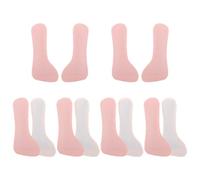 HOODANCOS 6 Paare Selbstklebende High Heel Komfort Einlegesohlen Rutschfeste Stoßdämpfende Fersenpolster für Damen Sandalen Pumps und Stiefel Weiche Anti-skid Fußpolster für Elegante Schuhe