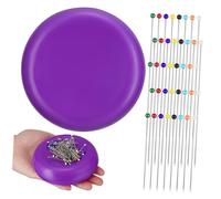 HOODANCOS Magnetischer Nadelhalter Nadelkissen Nähnadel Organizer mit Starkem Magnet Großer Aufbewahrungsbehälter für Sicherheitsnadeln Nähen Basteln Haushalt