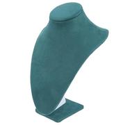 HOODANCOS Schmuckständer für Halsketten Grün V Form 25cm Hoch aus Flanell und Karton Verstellbar für Schmuckpräsentation zu Hause und Einzelhandel