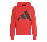adidas Herren Essentials Big Logo French Terry Hoodie Sweatshirt, Pure Ruby/Black, L