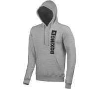 Hoodie ADIDAS PERFORMANCE "Community Vertical Hoody BOXING" Gr. L, grau, Sweatshirts, Herren, L, Obermaterial: 80% Baumwolle, 20% Polyester, Hoodie (94387415-L) grau
