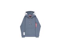 Hoodie ALPHA INDUSTRIES "Alpha Hoodie", Herren, Gr. 3XL, denim blau, Obermaterial: 80% Baumwolle, 20% Polyester, regular fit, Sweatshirts Hoodie (69721301-XXXL) denim blau