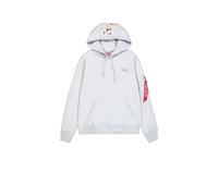 Alpha Industries Backprint Camo Print Hoodie Größe XL Grau