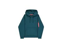 Hoodie ALPHA INDUSTRIES "Backprint Hoodie ", Herren, Gr. S, deep petrol, Obermaterial: 80% Baumwolle, 20% Polyester, regular fit, Sweatshirts Hoodie (23794627-S) deep petrol