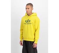 Hoodie ALPHA INDUSTRIES "Basic BL Hoodie", Herren, Gr. S, cyber, Obermaterial: 80% Baumwolle, 20% Polyester, regular fit, Sweatshirts Hoodie (51248826-S) cyber