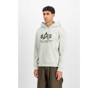 Hoodie ALPHA INDUSTRIES "Basic Hoodie BL Effect Print", Herren, Gr. XL, stone, Obermaterial: 80% Baumwolle, 20% Polyester, regular fit, Sweatshirts Hoodie (55902367-XL) stone