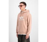 Hoodie ALPHA INDUSTRIES "Basic Hoodie BL", Herren, Gr. L, orange (dusty coral), Obermaterial: 80% Baumwolle, 20% Polyester, regular fit, Sweatshirts Hoodie (95867461-L) dusty coral