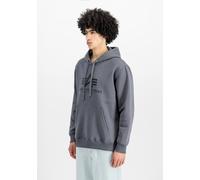 Hoodie ALPHA INDUSTRIES "Basic Hoodie BL", Herren, Gr. S, schwarz (grauschwarz, schwarz), Obermaterial: 80% Baumwolle, 20% Polyester, regular fit, Sweatshirts Hoodie (29749138-S) grauschwarz, schwarz
