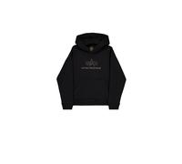 Hoodie ALPHA INDUSTRIES "Basic Hoodie BL TPU", Herren, Gr. M, schwarz (schwarz, gold), Obermaterial: 80% Baumwolle, 20% Polyester, regular fit, Sweatshirts Hoodie (73854906-M) schwarz, gold