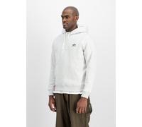 Hoodie ALPHA INDUSTRIES "Basic Hoodie SL", Herren, Gr. L, grau (pastel grau melange), Obermaterial: 80% Baumwolle, 20% Polyester, regular fit, Sweatshirts Hoodie (97719469-L) pastel grau melange