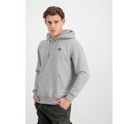 Hoodie ALPHA INDUSTRIES "Basic SL Hoodie", Herren, Gr. 3XL, grau (grau heather), Obermaterial: 80% Baumwolle, 20% Polyester, regular fit, Sweatshirts Hoodie (61924568-XXXL) grau heather