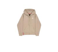 Hoodie ALPHA INDUSTRIES "Basic SL Zip Hoodie", Herren, Gr. S, beige (vintage sand), Obermaterial: 80% Baumwolle, 20% Polyester, regular fit, Sweatshirts Hoodie (65594215-S) vintage sand