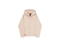 Alpha Industries Basic Small Logo Zip Hoodie Größe L Beige