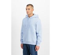 Hoodie ALPHA INDUSTRIES "DTM Contractor Hoodie", Herren, Gr. S, blau (artic blau), Obermaterial: 80% Baumwolle, 20% Polyester, regular fit, Sweatshirts Hoodie (19677840-S) artic blau