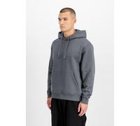 Hoodie ALPHA INDUSTRIES "DTM Alpha Hoodie", Herren, Gr. XXL, grauschwarz, Obermaterial: 80% Baumwolle, 20% Polyester, regular fit, Sweatshirts Hoodie (79173224-XXL) grauschwarz