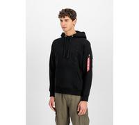 Hoodie ALPHA INDUSTRIES "Alpha Industries Men - Hoodies EMB Hoody" Gr. 2XL, schwarz (black) Herren Sweatshirts (89901631-XXL) black