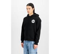 Alpha Industries Backprint Logo Hoodie Größe XL Schwarz