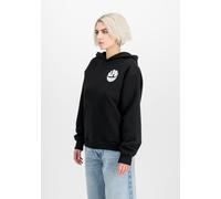 Alpha Industries Logo Backprint Hoodie Größe XS Schwarz