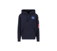 Hoodie ALPHA INDUSTRIES "Space Shuttle Hoodie", Herren, Gr. S, blau (rep.blau), Obermaterial: 80% Baumwolle, 20% Polyester, regular fit, Sweatshirts Hoodie (66517665-S)