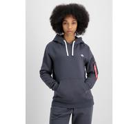 Alpha Industries Unisex EMB Hoody Kapuzensweat für Herren Greyblack