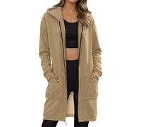 Hoodie Back Print Damen Decken Plüsch Kleider Sweatjacke Samt Hippie Jacken Übergroße Gestrickter Flauschig Hellgelber Pastel Women's Schurwoll XXL Fledermauspullover Schlitzen Sweatshirtstoff Dame