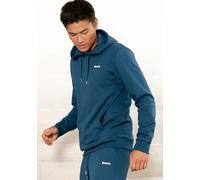 Hoodie BENCH. LOUNGEWEAR, Herren, Gr. 48/50 (M), blau (petrol), angeraute Sweatware, Obermaterial: 60% Baumwolle, 40% Polyester, unifarben, Basic, bequem normal, Rundhals, angesetztes Bündchen, Sweats