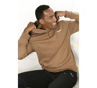 Hoodie BENCH. LOUNGEWEAR, Herren, Gr. 52/54 (L), braun (camelfarben), angeraute Sweatware, Obermaterial: 60% Baumwolle, 40% Polyester, unifarben, Basic, bequem normal, Rundhals, angesetztes Bündchen, 