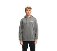 Hoodie BILLABONG "Foundation", Herren, Gr. XL, grau (pewter), Obermaterial: 55% Baumwolle, 25% Baumwolle, 20% Polyester., Sweatshirts Hoodie (13647647-XL) pewter