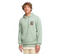 Hoodie BILLABONG "Stamp", Herren, Gr. S, vintage grün, Obermaterial: 55% Walkfrottier, 25% Walkfrottier, 20% Microfaser;, Sweatshirts Hoodie (42201311-S)