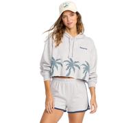Hoodie BILLABONG "Triple Palms", Damen, Gr. XS, grau (erdgrau), Obermaterial: 80% Walkfrottier 20% Microfaser;, Sweatshirts Hoodie (10138442-XS) erdgrau