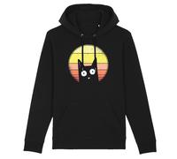 Hoodie- BIO - CAT VINTAGE- Unisex TPO-HOO-STA-CRU-UNI-NAV-S