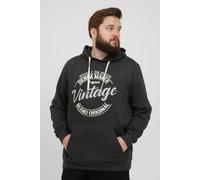 Kapuzenpullover BLEND "Hoodie BHTobiasBT", Herren, Gr. XXXL, grau (charcoal mix), Obermaterial: 60% Baumwolle CO. 40% Polyester PES., bedruckt, normal, Pullover Kapuzenpullover (82624601-XXXL) charcoa