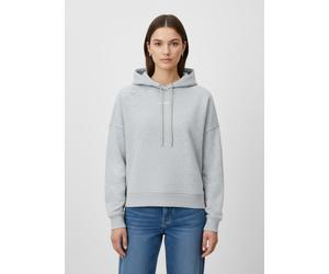Hoodie BOSS ORANGE "Ehoody Premium Damenmode", Damen, Gr. XL (42), silber (silber 040), Sweatware, Obermaterial: 100% Baumwolle, unifarben, normal, angesetztes Bündchen, Sweatshirts Hoodie, mit gestic
