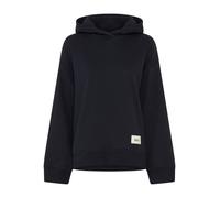 Hoodie BOSS ORANGE "Everlast Premium Damenmode", Damen, Gr. XL, schwarz (dunkelblau 408), Sweatware, Obermaterial: 100% Baumwolle, unifarben, loose fit hüftbedeckend, Rundhals, angesetztes Bündchen, S