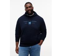 Hoodie "BT-BRAND L0VE TR MONO STOCK", Herren, Gr. 3XL, blau (desert sky), Sweatware, Obermaterial: 100% Baumwolle, TOMMY HILFIGER BIG & TALL, regular fit normal, Rippbündchen, Sweatshirts Hoodie, Groß