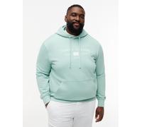 Hoodie "BT-BRAND L0VE TR MONO STOCK", Herren, Gr. 4XL, crushed mint, Sweatware, Obermaterial: 100% Baumwolle, TOMMY HILFIGER BIG & TALL, regular fit normal, Rippbündchen, Sweatshirts Hoodie, Große Grö