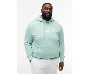 Hoodie "BT-BRAND L0VE TR MONO STOCK", Herren, Gr. 5XL, grün (crushed mint), Sweatware, Obermaterial: 100% Baumwolle, TOMMY HILFIGER BIG & TALL, regular fit normal, Rippbündchen, Sweatshirts Hoodie, Gr