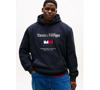 Hoodie "BT-TOMMY EMBRO FLAG", Herren, Gr. 3XL, desert sky, Sweatware, Obermaterial: 64% Baumwolle, 36% Polyester, TOMMY HILFIGER BIG & TALL, regular fit normal, Rippbündchen, Sweatshirts Hoodie, Große