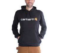Hoodie CARHARTT "Bekleidung Logo Sweatshirt", Herren, Gr. XXL, schwarz, Obermaterial: 50% Baumwolle CO. 50% Polyester PES., Sweatshirts Hoodie (60628737-XXL) schwarz