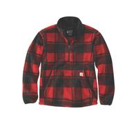 Hoodie CARHARTT "Fleece", Herren, Gr. M, rot (rot, schwarz), Obermaterial: 100% Baumwolle CO., Sweatshirts Hoodie (27193346-M) rot, schwarz