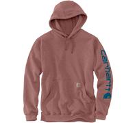 Carhartt Herren Sleeve Logo Hooded Sweatshirt Kapuzenpullover, Apple Butter Heather, XS
