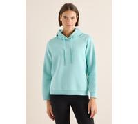 Hoodie CECIL, Damen, Gr. L (42), sea foam blau, Sweatware, 54% Polyester, 46% Baumwolle, unifarben, comfort fit, ohne Ausschnitt, Bündchen, Sweatshirts, aus softem Materialmix (47000234-L) sea foam bl