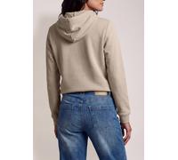 Hoodie CECIL, Damen, Gr. S (38), beige (snow cloud beige), Sweatware, Oberstoff: 54% Polyester, 46% Baumwolle, unifarben, comfort fit, ohne Ausschnitt, Bündchen, Sweatshirts Hoodie, im soften Baumwoll