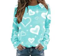 Hoodie Damen Autumn Bekleidung Pullis Teenager Mädchen Langarmshirt Gestreift Winterjacke 50 Kurzbluse Weiß Sweatjacke Für Frauen Longshirt Schwarz Langarm Mit Fledermausaermel Sweatshirt Fleece