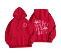 Hoodie Damen Besonders Kapuzenpullover Bunt Kurzes Sweatshirt Dicker Winterpullover Sweatjacke Mit Anker Hoody Oversize Shirt Kapuze Gruener Pullover Braun Violett Gothic Rundhals Angel Herren