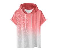 Hoodie Damen Kurzarm Einfarbig Kapuzenpullover Modische Sweatshirt Mit Kapuze Locker Kapuzenpulli Plus Size Hoody Oberteile Bequem Baumwolle Bluse Sommer Klassisch Tops Sportshirt Sommershirts