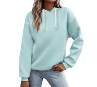 Hoodie Damen Mintgruen Kapuzenpullover Lila Marken Sweatshirt Winter Pullover Sweatjacke Mit Druck Hoody Jacke Weiss Kapuzen Oberteil XXL Flauschig Leichter Sommer Baggy Teenager Maedchen Diesel