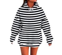 Hoodie Damen Pastell Schwarzer Kapuzenpullover Sweatshirt Oversize Flausch Pullover Fuer Gemusterte Sweatjacke Hoody Mit Kapuze Beige Pieces Mädchen Teenager V Ausschnitt Kinder Maedchen 134 140