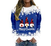 Hoodie Damen Pullover Langarm Pulli Teenager Mädchen Sweatshirt Jacke Bluse Schwarz Weiss Gestreift Anime Kleidung Weisser Lang Langarmshirt Rot Weiß Pieces Weihnachtspullover Rentier